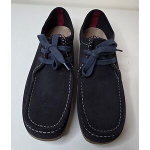 Clarks Men Wallabee Blue Suede Lace-up Shoes - Size 13